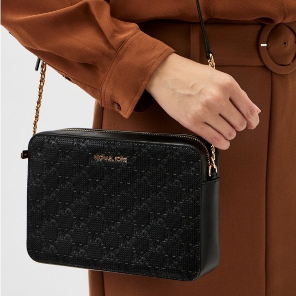 Michael Kors| Jet Set Large Saffiano Leather Crossbody Bag - Picture 5 of 9